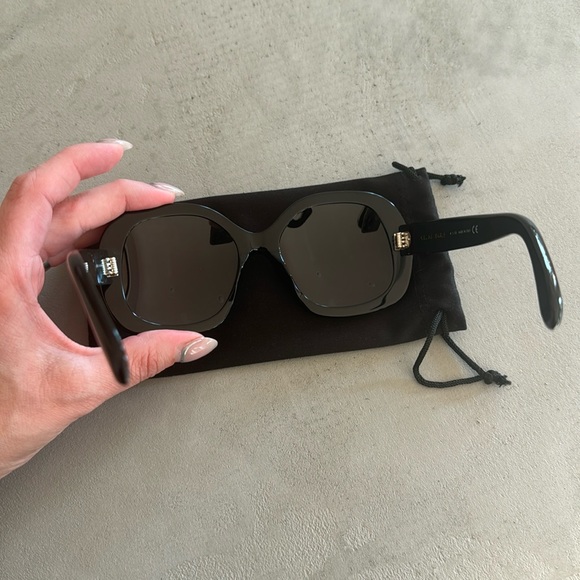 NWOT Celine 55mm Gradient Black Round Large Sunglasses - Picture 9 of 12